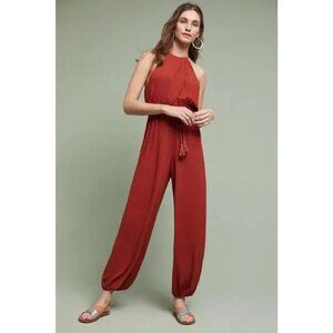 Anthropologie Elevenses North Beach Halter Jumpsuit - SZ Small